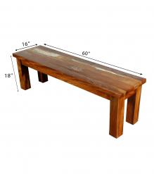 SOLID RECLAIMED TEAK WOOD BENCH