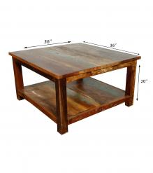 RECLAIMED TEAK SOLID WOOD COFFEE TABLE