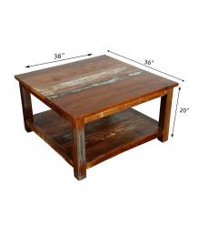 RECLAIMED TEAK SOLID WOOD COFFEE TABLE