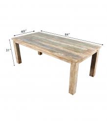 RECLAIMED SOLID TEAK WOOD TABLE
