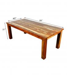 RECLAIMED SOLID TEAK WOOD TABLE