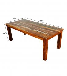 RECLAIMED SOLID TEAK WOOD TABLE