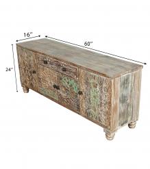 WOODEN CARVED SIDEBOARD
