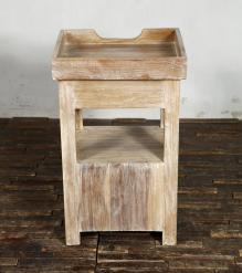 SOLID RECLAIMED TEAK WOOD 3 DRAWER END TABLE / NIGHT STAND