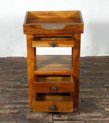 SOLID RECLAIMED TEAK WOOD 3 DRAWER END TABLE / NIGHT STAND