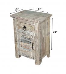SOLID RECLAIMED TEAK WOOD SIDETABLE END TABLE