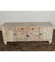 SOLID HAND CARVED RECLAIMED TEAK WOOD SIDEBOARD CONSOLE 