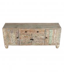 SOLID HAND CARVED RECLAIMED TEAK WOOD SIDEBOARD CONSOLE 