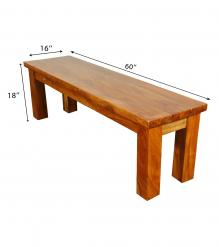 SOLID RECLAIMED TEAK BENCH