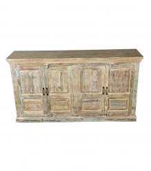 SOLID RECLAIMED TEAK SIDEBOARD W/4 DOORS