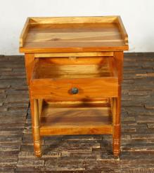 SOLID RECLAIMED TEAK WOOD END TABLE / NIGHTSTAND