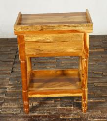 SOLID RECLAIMED TEAK WOOD END TABLE / NIGHTSTAND
