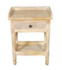 SOLID RECLAIMED TEAK WOOD END TABLE / NIGHTSTAND