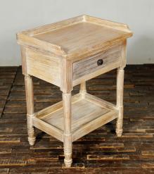SOLID RECLAIMED TEAK WOOD END TABLE / NIGHTSTAND