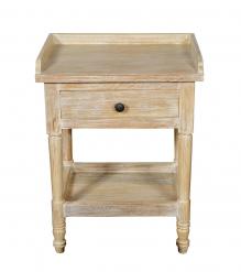 SOLID RECLAIMED TEAK WOOD END TABLE / NIGHTSTAND
