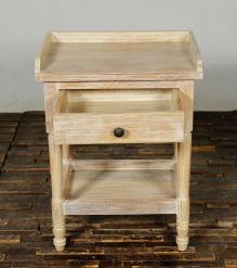 SOLID RECLAIMED TEAK WOOD END TABLE / NIGHTSTAND