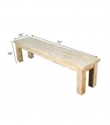 SOLID RECLAIMED TEAK WOOD BENCH