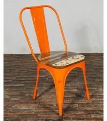 WOODEN IRON CHAIR 