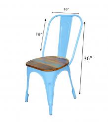 WOODEN IRON CHAIR 