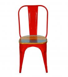 WOODEN IRON CHAIR 