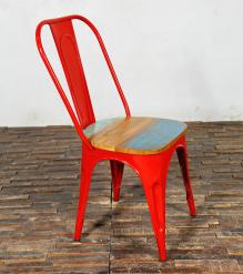 WOODEN IRON CHAIR 