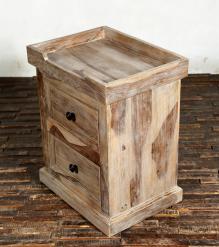 SOLID ROSEWOOD NIGHTSTAND W/ TRAY TOP END TABLE