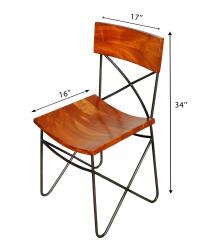 WOODEN IRON CHAIR