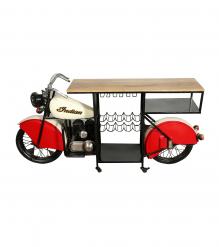 SOLID WOOD & IRON BIKE BAR