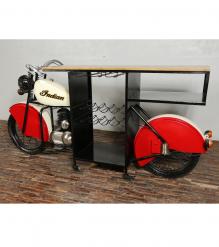 SOLID WOOD & IRON BIKE BAR