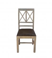 Wood  Leather Chair