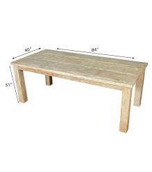 SOLID RECLAIMED TEAK DINING TABLE