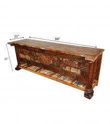 SOLID RECLAIMED TEAK WOOD CONSOLE TABLE
