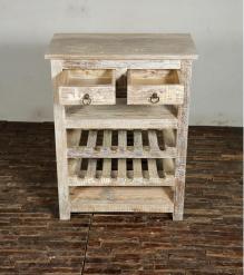SOLID RECLAIMED TEAK WOOD WINE CABINET