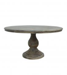 ROUND SOLID WOOD DINING TABLE