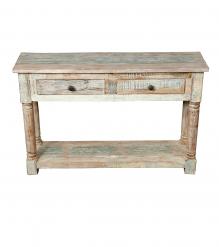 SOLID RECLAIMED TEAK WOOD CONSOLE