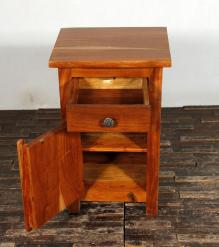 SOLID RECLAIMED TEAK WOOD END TABLE / NIGHTSTAND