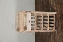 SOLID RECLAIMED TEAK WOOD WINE BAR W/ DRAWER & TRAY