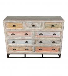 SOLID RECLAIMED TEAK WOOD DRESSER SIDEBOARD BUREAU