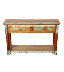 SOLID RECLAIMED TEAK WOOD CONSOLE