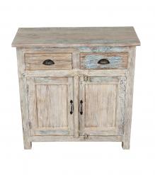 SOLID RECLAIMED TEAK SIDEBOARD 2 DRAWERS & 2 DOORS