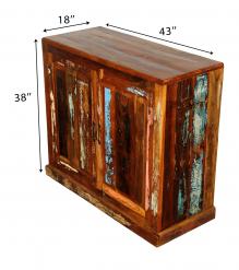 SOLID RECLAIMED TEAK WOOD CABINET SIDEBOARD