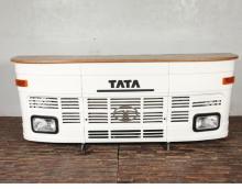 SOLID WOOD & IRON TATA TRUCK BAR W/ HEADLIGHTS