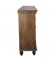 SOLID  WOOD & GLASS SIDEBOARD