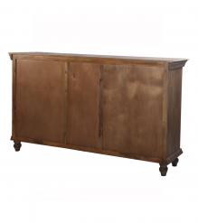 SOLID  WOOD & GLASS SIDEBOARD