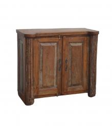 SOLID RECLAIMED TEAK WOOD 2  DOOR CABINET 