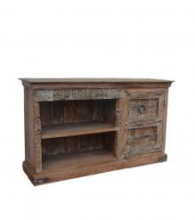 RECLAIMED CARVED TEAK SIDEBOARD 