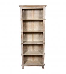RECLAIMED TEAK 5 SHELF BOOKCASE DISPLAY CASE