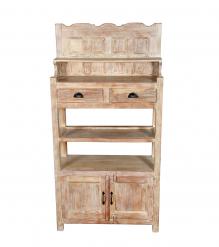 RECLAIMED TEAK STORAGE / DISPLAY RACK - DRAWERS, SHELVES & CABINET