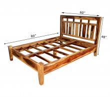 QUEEN ROSEWOOD BED