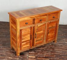 RECLAIMED TEAK 3 DRAWER / 3 DOOR SIDEBOARD / CABINET